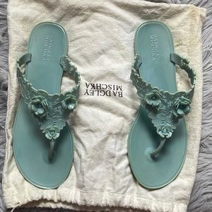 Badgley Mischka jelly sandals, size 10